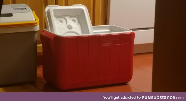 My cooler looks a little annoyed