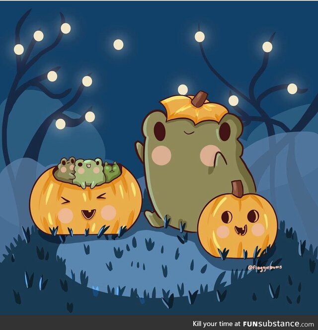 Froggos '23 #294/Spooktober Day 30 - Out for a Fright on Mischief Night