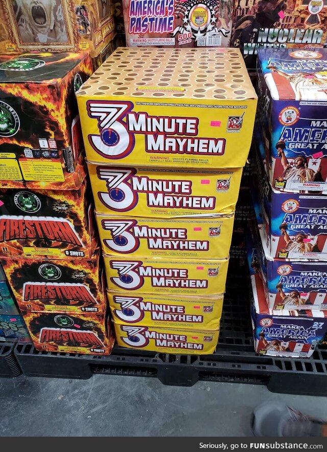 Asked the wife to find a firework that describes our sex life - not sure if she's