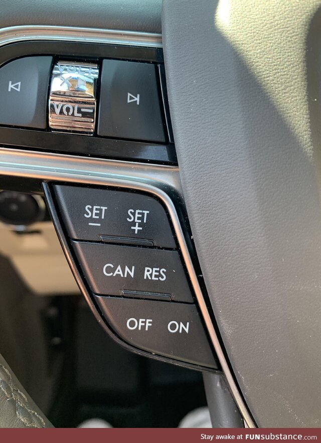 My wife told me I can’t just press the Canadian Resident button in my car. I still have