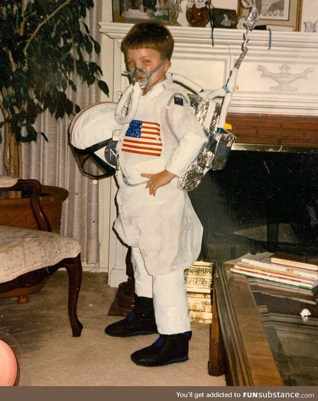 My homemade astronaut costume from circa 1996