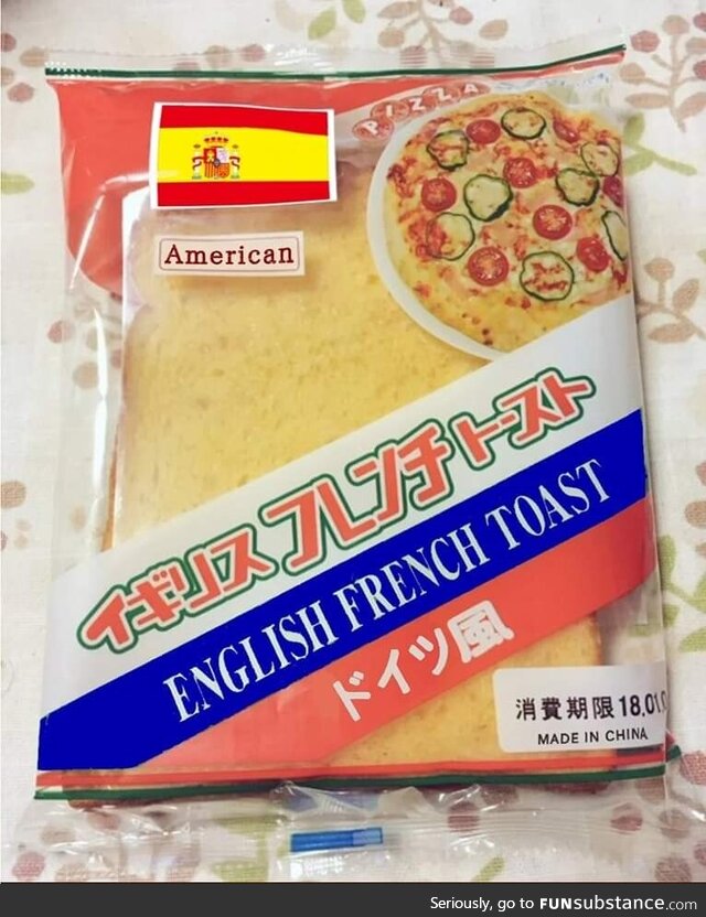 Best english french american toast made in China, with pizza flavour