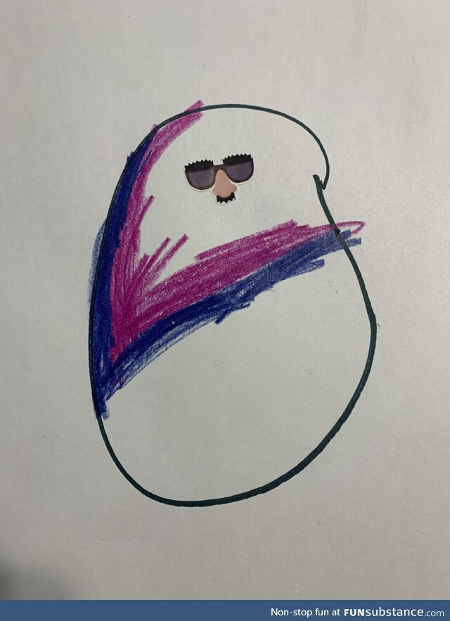 My 5yo daughter made a ghost for class and I can’t stop laughing at it