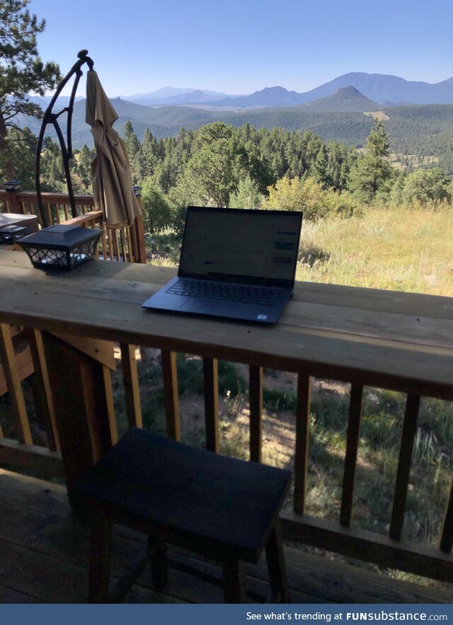 Just relocated from Atlanta to Colorado. This is my new WFH setup