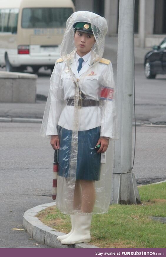 Traffic cop in North Korea