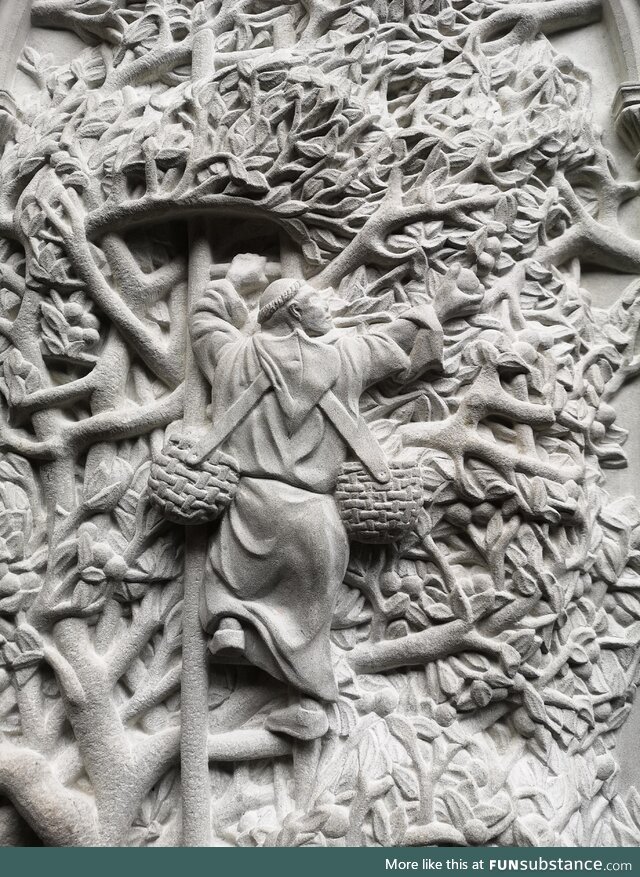 I spent a few hundred hours carving this stone scene by hand