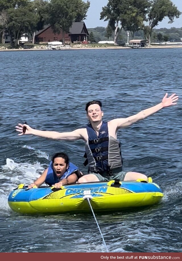 My partner and I tubing :)