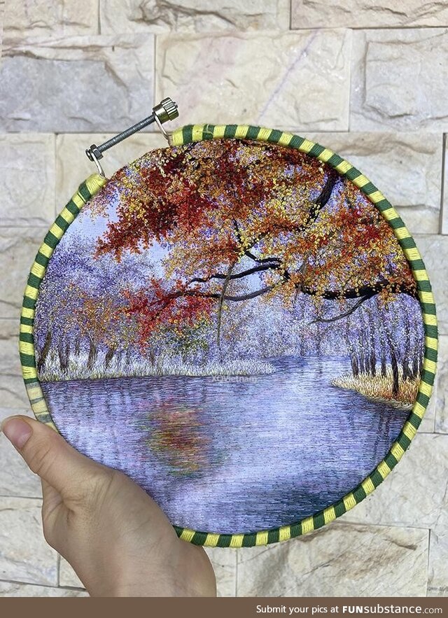Photo of my small hand embroidery, love to share it with you guys