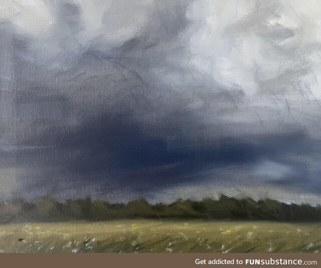 A stormy landscape I painted