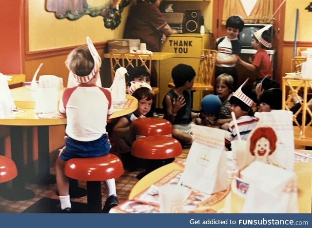 [OC] Many years ago my mom rented out a McDonalds for my birthday party