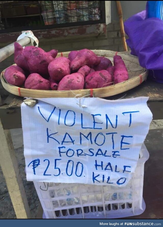 Kamote = Sweet potato