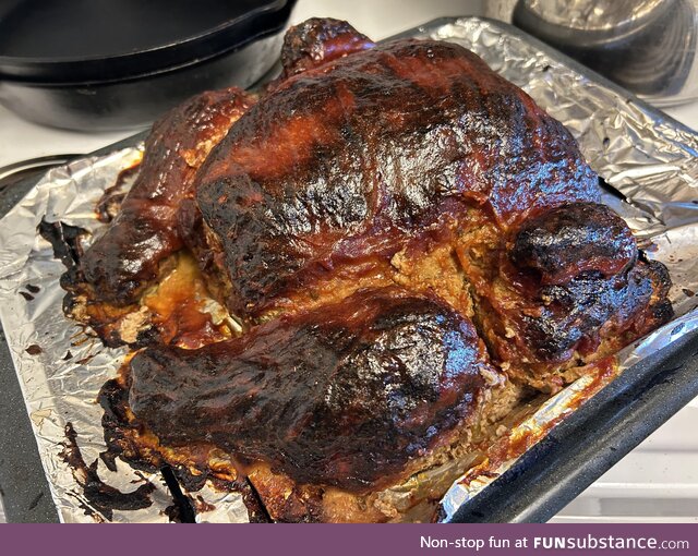 Turducken Meatloaf cooked