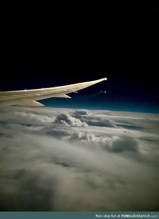 Night-Time Over the Atlantic