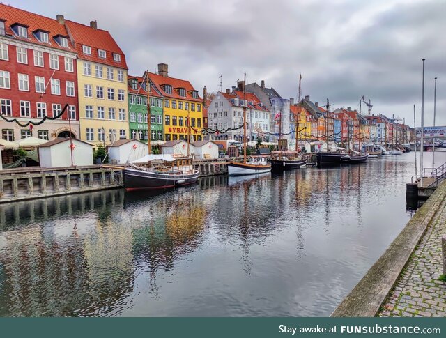 Copenhagen - Nyhavn this morning. Amazing colors