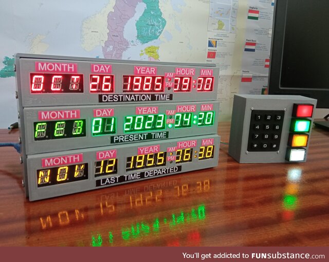 I made "Back to the future" clock