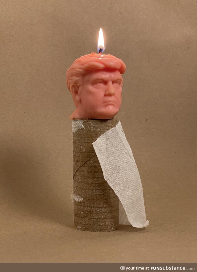 I made a candle, then watched it burn. (OC)