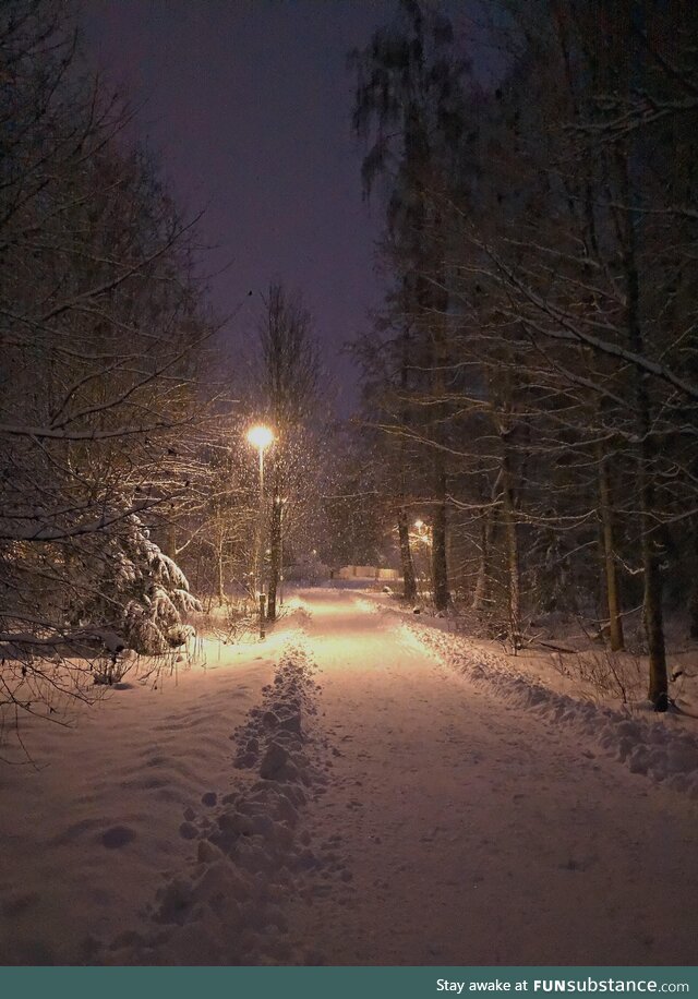 Snowfall in Finland [OC]