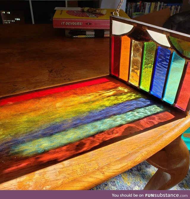 Rainbow stained glass