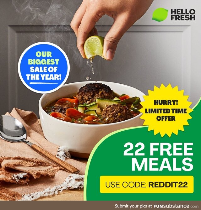 Save money and eat well in 2023 with HelloFresh. Sign up with code 22 to get 22