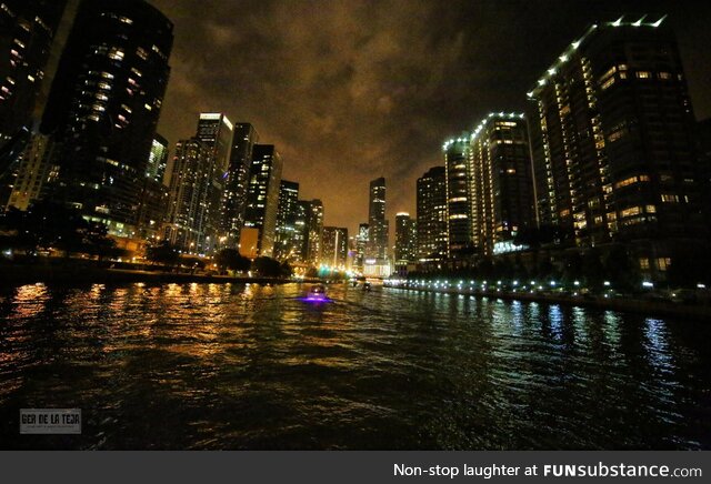 The Chicago River at Night