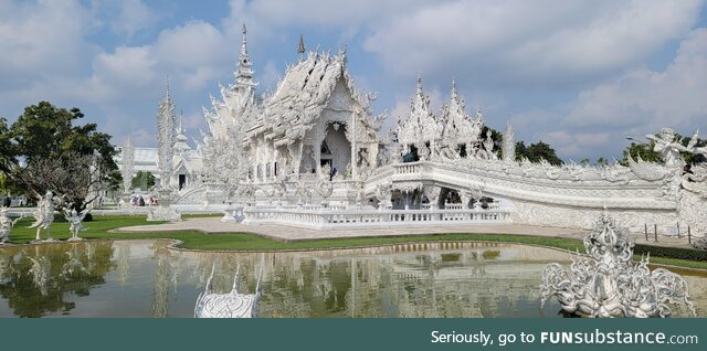 I visited the white temple in Chiang Rai today!