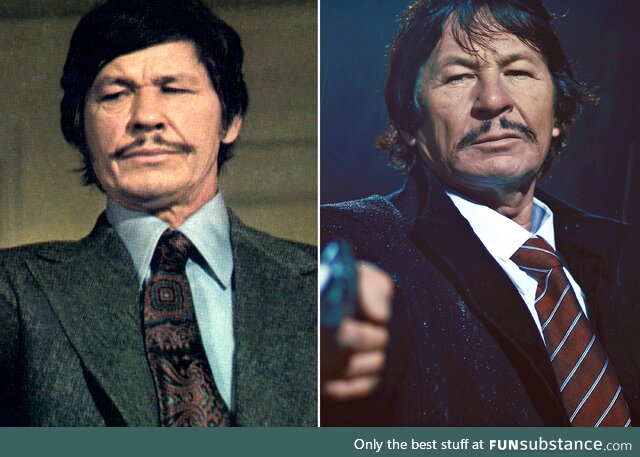 American actor Charles Bronson & the "Hungarian Charles Bronson", actor Robert Bronzi
