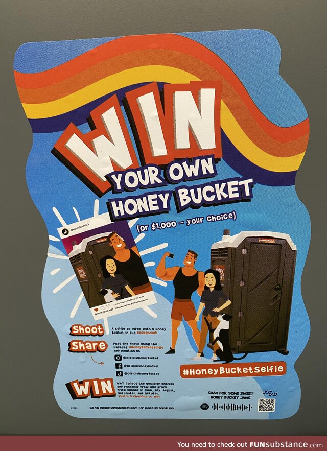 Win your own honey bucket