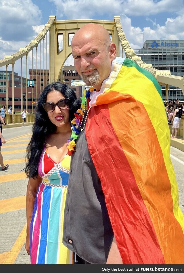 Senator John Fetterman at Pride parade