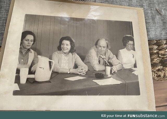 I just found an original photograph of Patricia Neal and Roald Dahl at a thrift store in