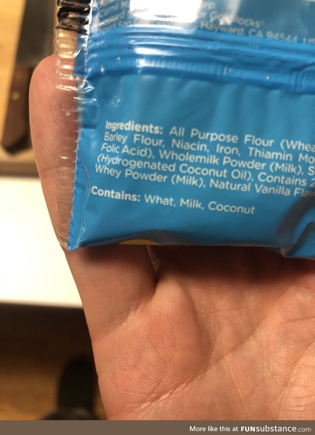 My cookie contains what?