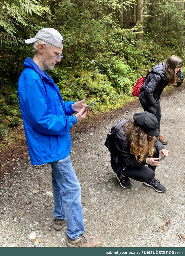 [OC] My 73 year old dad looking cool on a hike