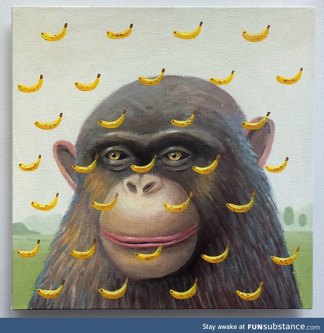 Monkey, canvas 60x60 cm