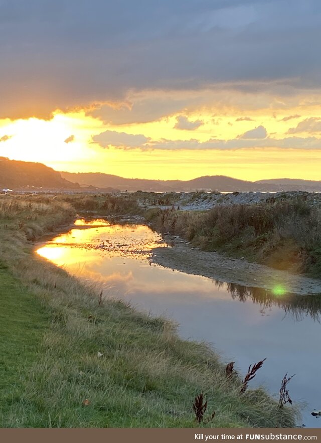 Sunset river walk