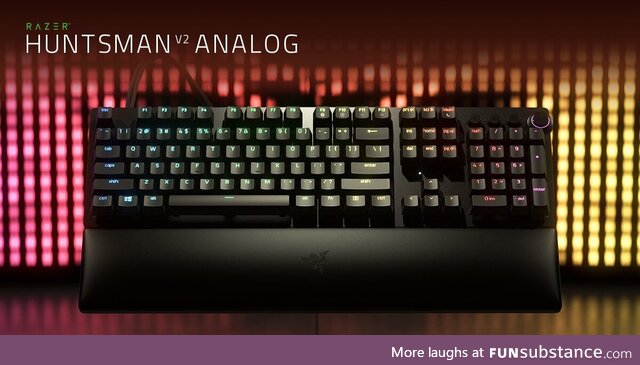 Meet the Razer Huntsman V2 an*log—our first gaming keyboard featuring Razer an*log