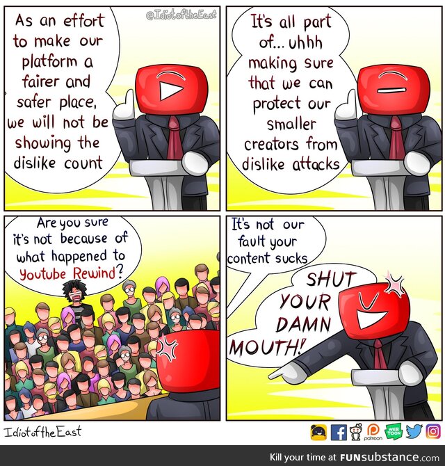 Maybe it was because of what happened to YoutubeRewind?