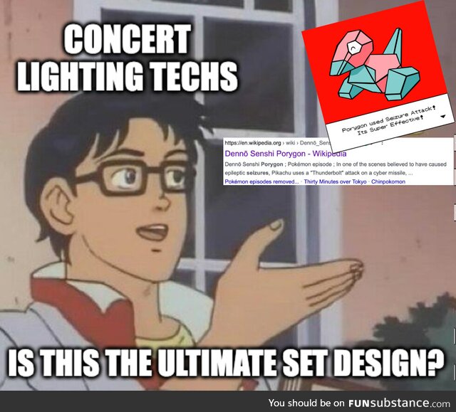 Red/Blue Strobe lights for half a concert? Genius! What could go wrong?