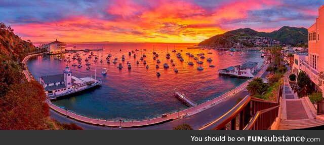 Sunrise last Saturday on Catalina Island. Photo by Ernie Rodriguez