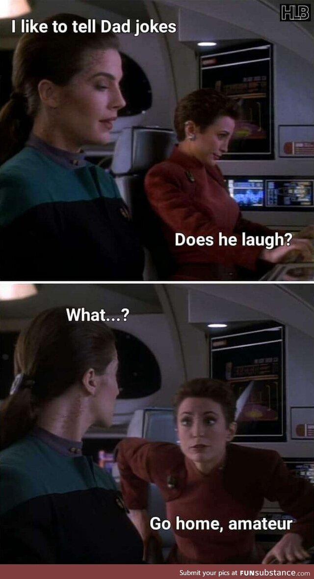 Why would he laugh? All she said was "jokes"