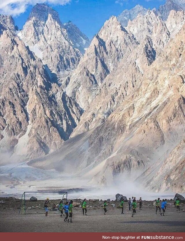 This all-female football tournament in Pakistan might have the best backdrop in the world