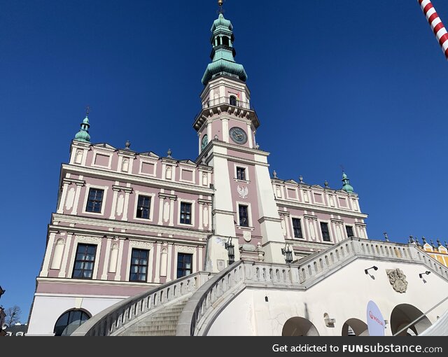 Zamość City Hall. Pearl of Renaissance. UNESCO World Heritage Site. [OC]