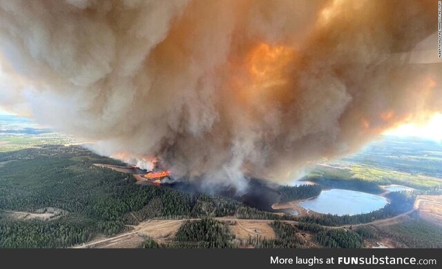 Wildfires raging in Western Canada