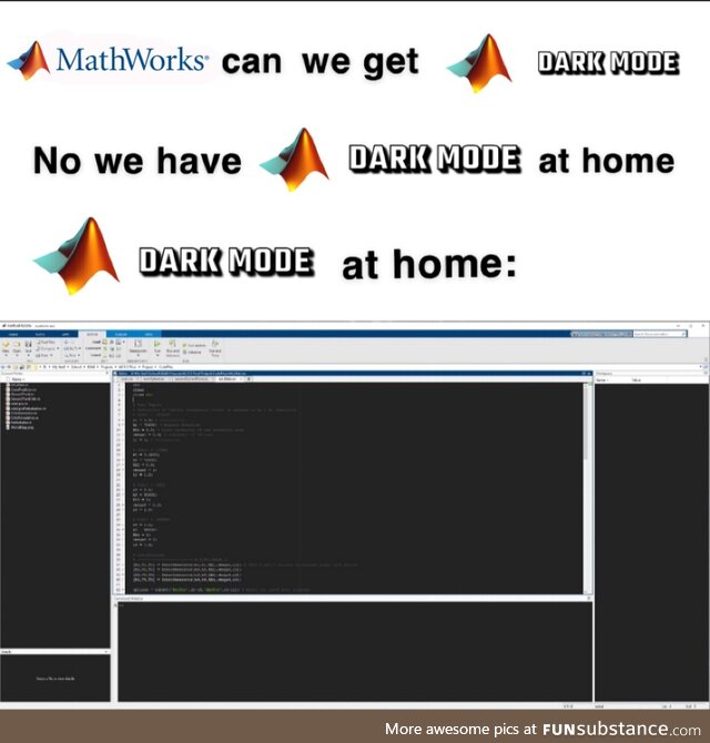 MATLAB dark mode