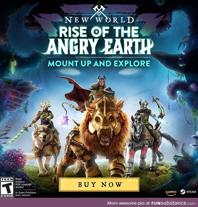 gaming, TIL New World has a new expansion. Buy New World: Rise of the Angry Earth now
