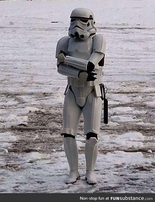 If you're cold, they're cold, bring your stormtroopers inside