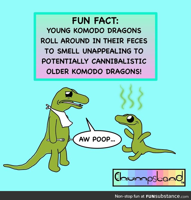 A fun fact about komodo dragons [oc]