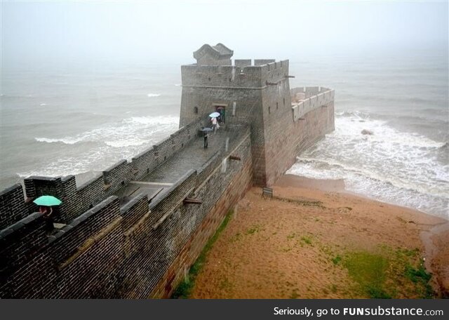 Where the wall of china ends