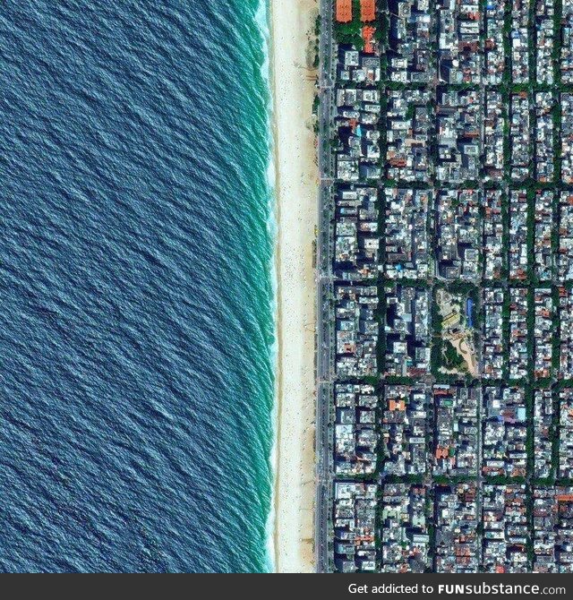 Rio de Janeiro beach aerial view