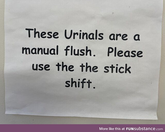 Use the stick shift…