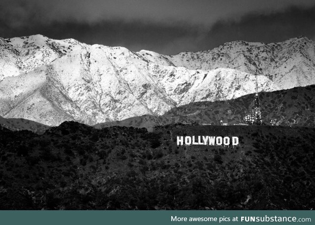 Snow over Hollywood