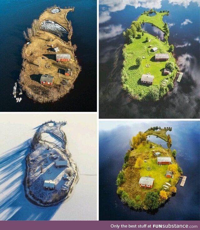 Four seasons on a Finnish island